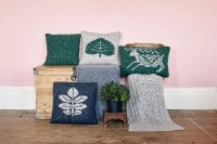 Design: Aran Velley, Bay Leaf, Palm Leaf, Randolph Cushions